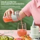 Portable Juicer Blender with Straw USB Rechargeable Mini Juicer Cup Wireless Electric Juice Machine for Shakes Fruit Vegetable