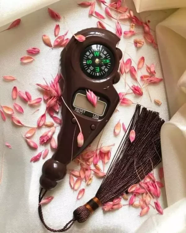 مسبحة الكترونية مع بوصلة