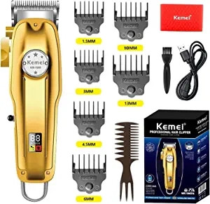 Kemei Km-1313 Rechargeable Digital Display Hair and Beard Trimmer (NNZ)