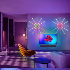 شريط اضاءة LED ذكي بتصميم العاب نارية