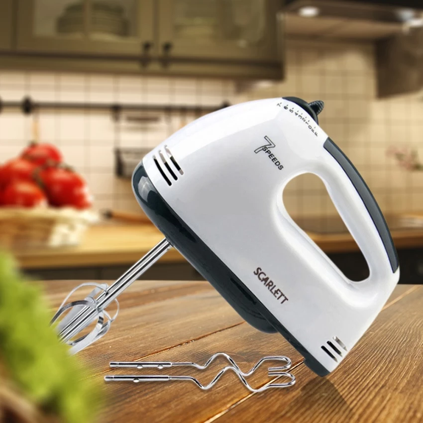 خلاط يدوي متعدد الوظائف بـ 7 سرعات مختلفة مثالي لتحضير أشهى الوصفات Batteur Electrique Avec 7 Vitesses Parfait Pour Vos Différentes Recettes 180W HE-133