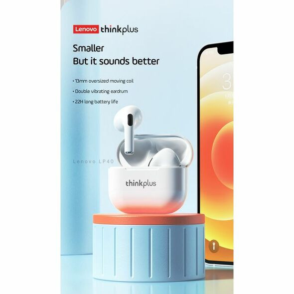 سماعات رأس بلوتوث لاسلكية LENOVO Écouteurs Bluetooth 5.0 Think Plus Sans Fil LP-40 Pro