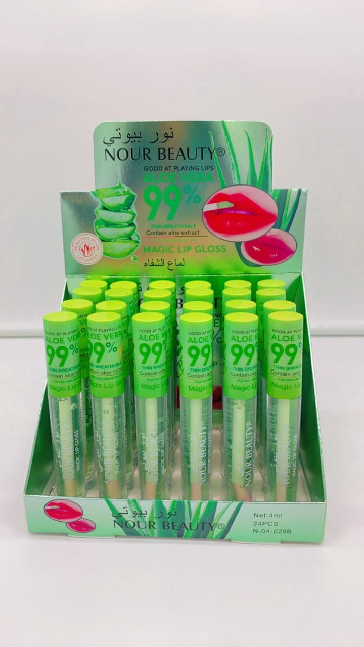 ملمع الشفاه بخلاصة الالوفيرا من NOUR BEAUTY®